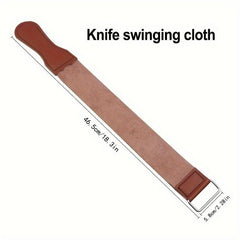 Double Layer PU Leather Canvas Razor Strop Polishing Strap