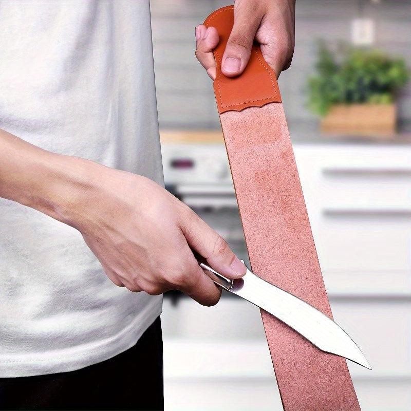 Double Layer PU Leather Canvas Razor Strop Polishing Strap