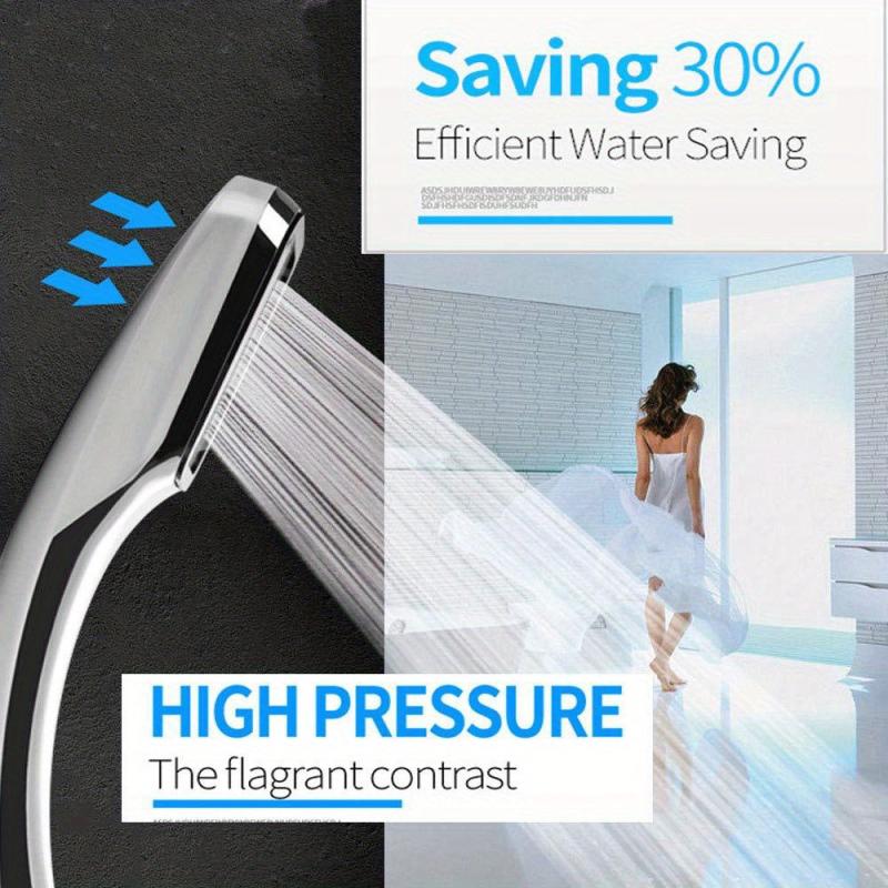 Shower Nozzle Head Water Saving Flow Control Pressurized Showerhead