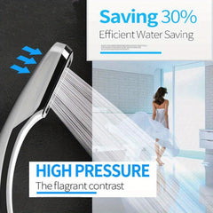 Shower Nozzle Head Water Saving Flow Control Pressurized Showerhead