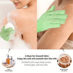 10pcs Exfoliating Shower Gloves Bath Mitt Double Sided For Spa Massage Scrubs