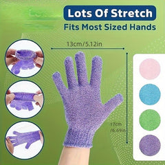 10pcs Exfoliating Shower Gloves Bath Mitt Double Sided For Spa Massage Scrubs