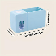 Automatic Toothpaste Squeezer & Toothbrush Rack Bathroom Storage Holder