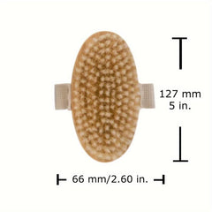 Wooden Bath Body Brush Massage with Natural Bristle Soft Scrubber