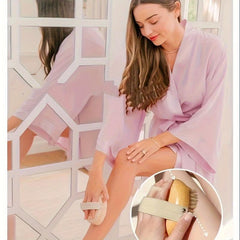 Wooden Bath Body Brush Massage with Natural Bristle Soft Scrubber