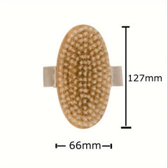Wooden Bath Body Brush Massage with Natural Bristle Soft Scrubber