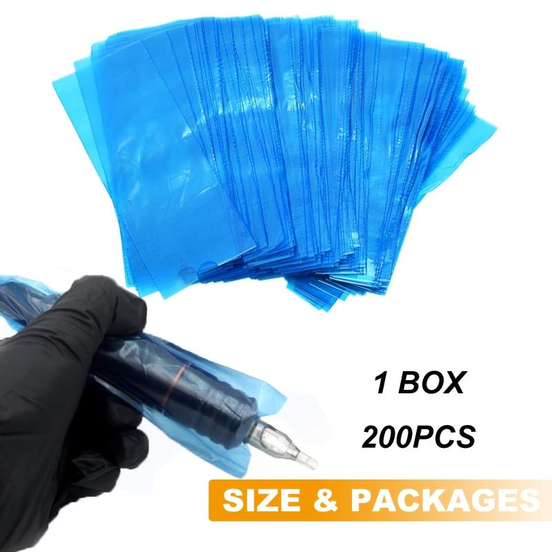 200pcs Disposable Pen Machine Sleeves Plastic Protective Pen Bags