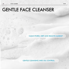 Men's Hydrating Facial Cleanser Moisturizing Foam