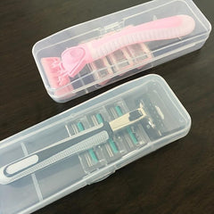 1pc Transparent Razor Storage Box Travel Portable Container