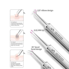 Blackhead Remover Tools 8Pcs Pimple Popper Kit Stainless Steel Acne