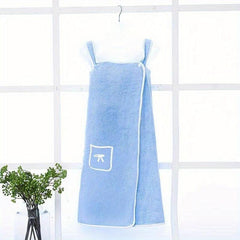Coral Velvet Shower Bath Wrap Robe High Absorption Soft Coral Fleece Body Towel