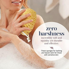 2pcs Natural Exfoliating Loofah Sponge Body Scrubber