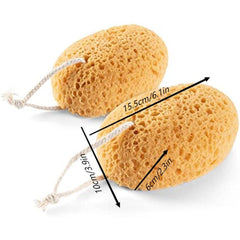 2pcs Natural Exfoliating Loofah Sponge Body Scrubber