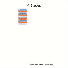 5-Layer Orange Shaving Razor Set for Men and Women