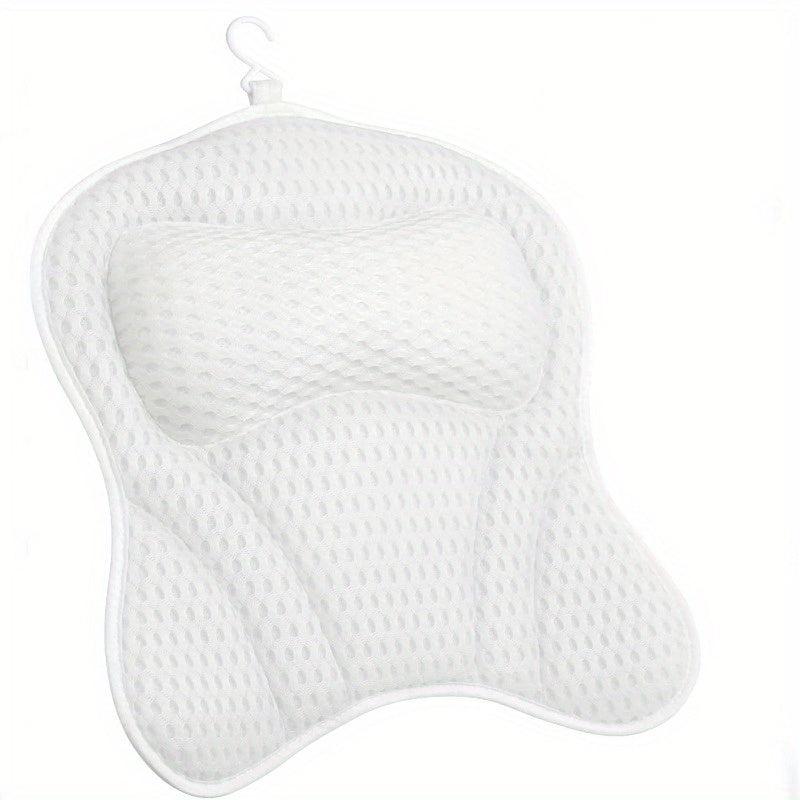 Spa Bathtub Headrest Pillow With Suction Cups Non Slip Cushion