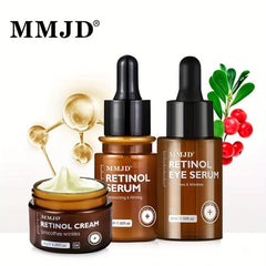 Retinol Face Cream Serum Eye Daily Skin Care Set