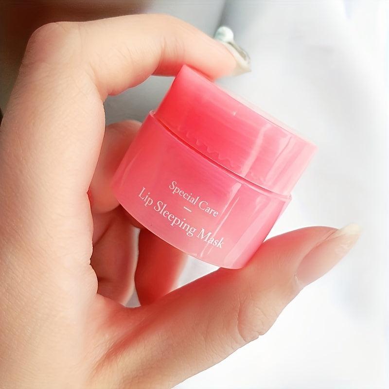 Korea Lips Care Lip Sleep Mask Night Hydrating Lip Balm Pink Lips Cream