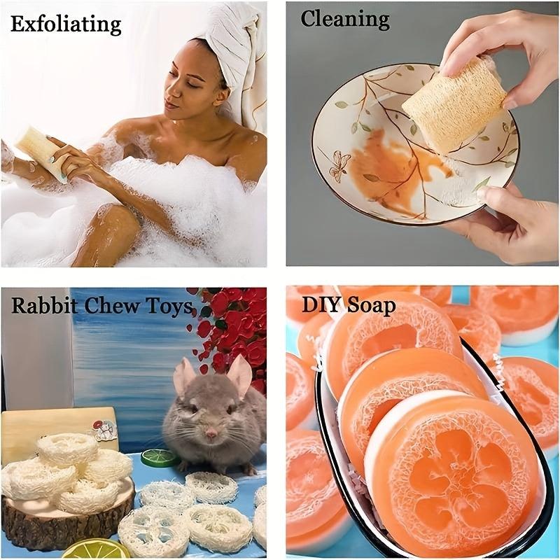 Exfoliating Body Scrubber Loofah Luffa Loofa Sponge for Bathing Showering Spa