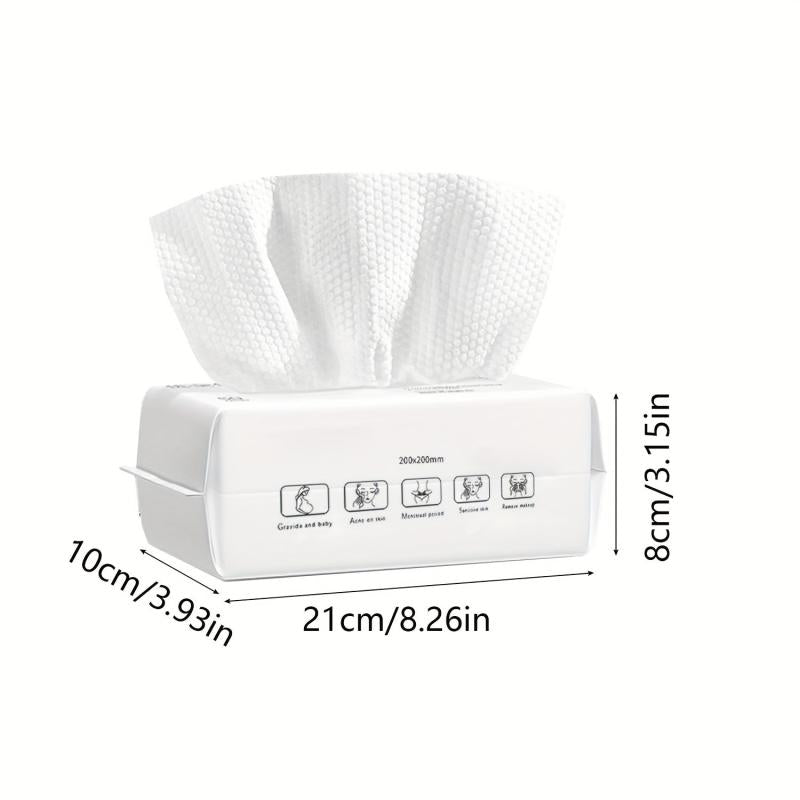 100 Pcs Disposable Face Towel For Washing Soft Dry Wipes Facial Cloths
