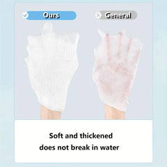 100 Pcs Disposable Face Towel For Washing Soft Dry Wipes Facial Cloths
