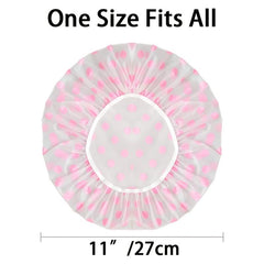 4pcs Reusable Waterproof Shower Cap for Women