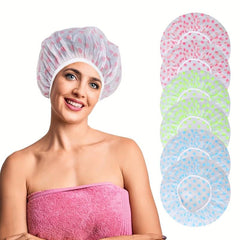 4pcs Reusable Waterproof Shower Cap for Women