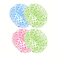4pcs Reusable Waterproof Shower Cap for Women