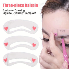 Eyebrow Shaping Stencils Grooming Kit for Women - Beauty Modeling Makeup