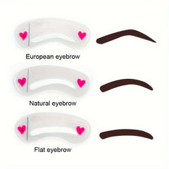Eyebrow Shaping Stencils Grooming Kit for Women - Beauty Modeling Makeup