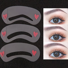 Eyebrow Shaping Stencils Grooming Kit for Women - Beauty Modeling Makeup