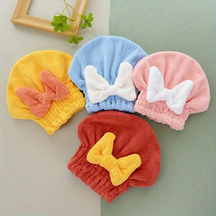 2-Pack Quick Drying Hair Towel Wrap Microfiber Absorbent Hair Turban