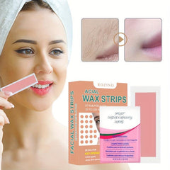 30 Pcs Facial Wax Strips Hair Removal For Women Quick & Painless Waxing Kit