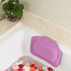 Spa Bathtub Headrest Pillow with Suction Cups Non Slip Cushion