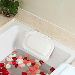 Spa Bathtub Headrest Pillow with Suction Cups Non Slip Cushion