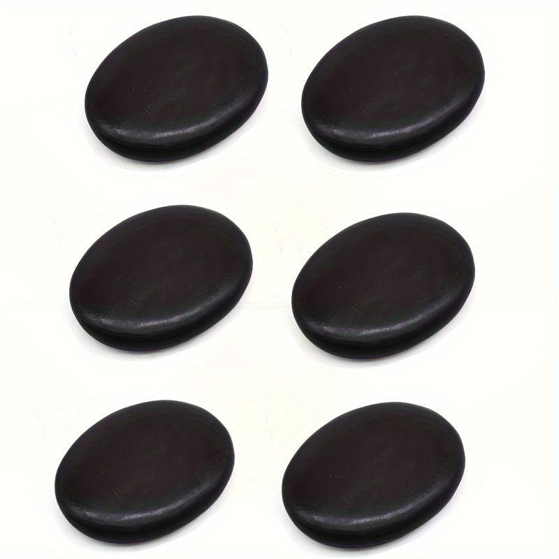 6pcs Large Hot Massage Stones for Home and Professional Hydrotherapy