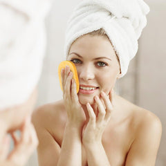 10pcs Natural Cellulose Facial Sponges Exfoliating Makeup Remover Sponge Pads
