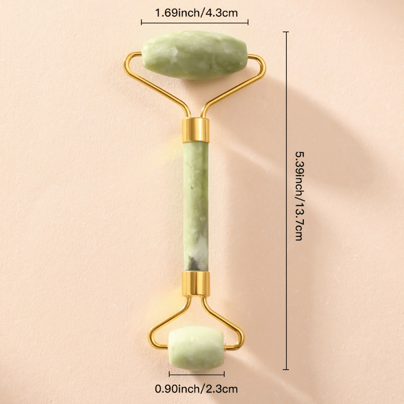 Jade Roller Massager and Scraping Plate Set