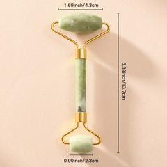 Jade Roller Massager and Scraping Plate Set