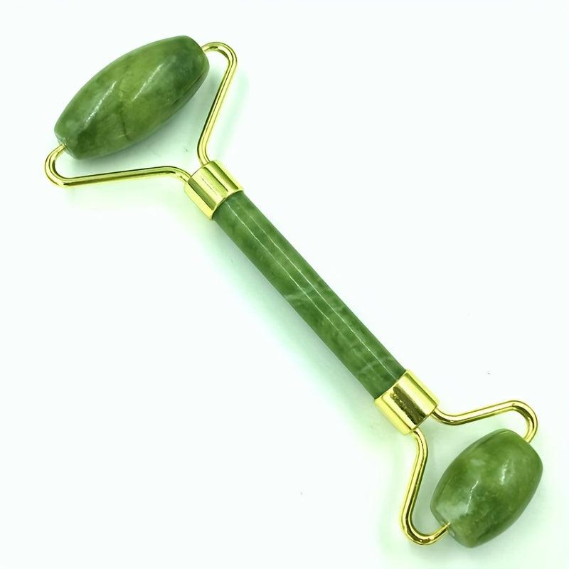 Jade Roller Massager and Scraping Plate Set