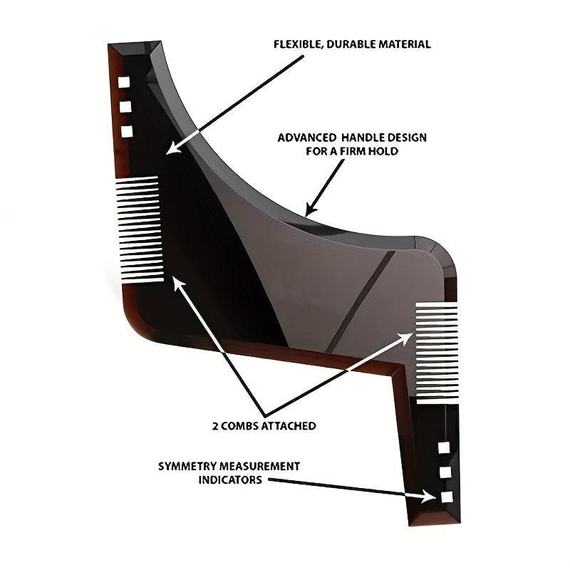 Men's Beard Shaping Tool Trimming Shaper Comb Styling Template