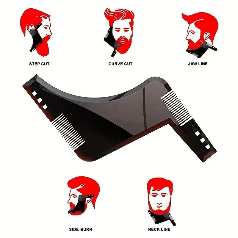 Men's Beard Shaping Tool Trimming Shaper Comb Styling Template
