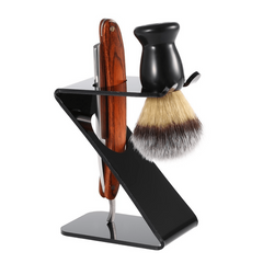 Acrylic Razor Brush Holder Stand Men's Shaving Essential