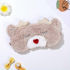 Christmas Elk Eye Mask Soft and Comfortable Eye Patch