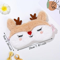 Christmas Elk Eye Mask Soft and Comfortable Eye Patch