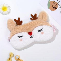 Christmas Elk Eye Mask Soft and Comfortable Eye Patch