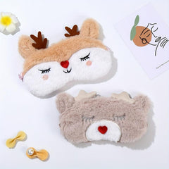 Christmas Elk Eye Mask Soft and Comfortable Eye Patch