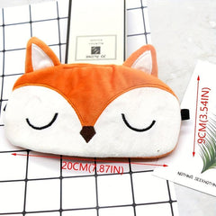 Orange Fox Sleep Mask Cartoon Animal Eye Shade Cover for Sleeping