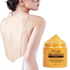 24K Golden Salt Scrub Anti Aging Exfoliator for Face & Body
