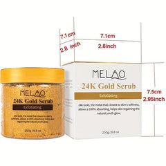 24K Golden Salt Scrub Anti Aging Exfoliator for Face & Body