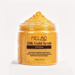 24K Golden Salt Scrub Anti Aging Exfoliator for Face & Body